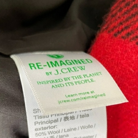 NEW J. Crew Vail Parka Buffalo Plaid Wool BC287 Pea Coat Classic Hooded Faux Fur - Picture 9 of 16